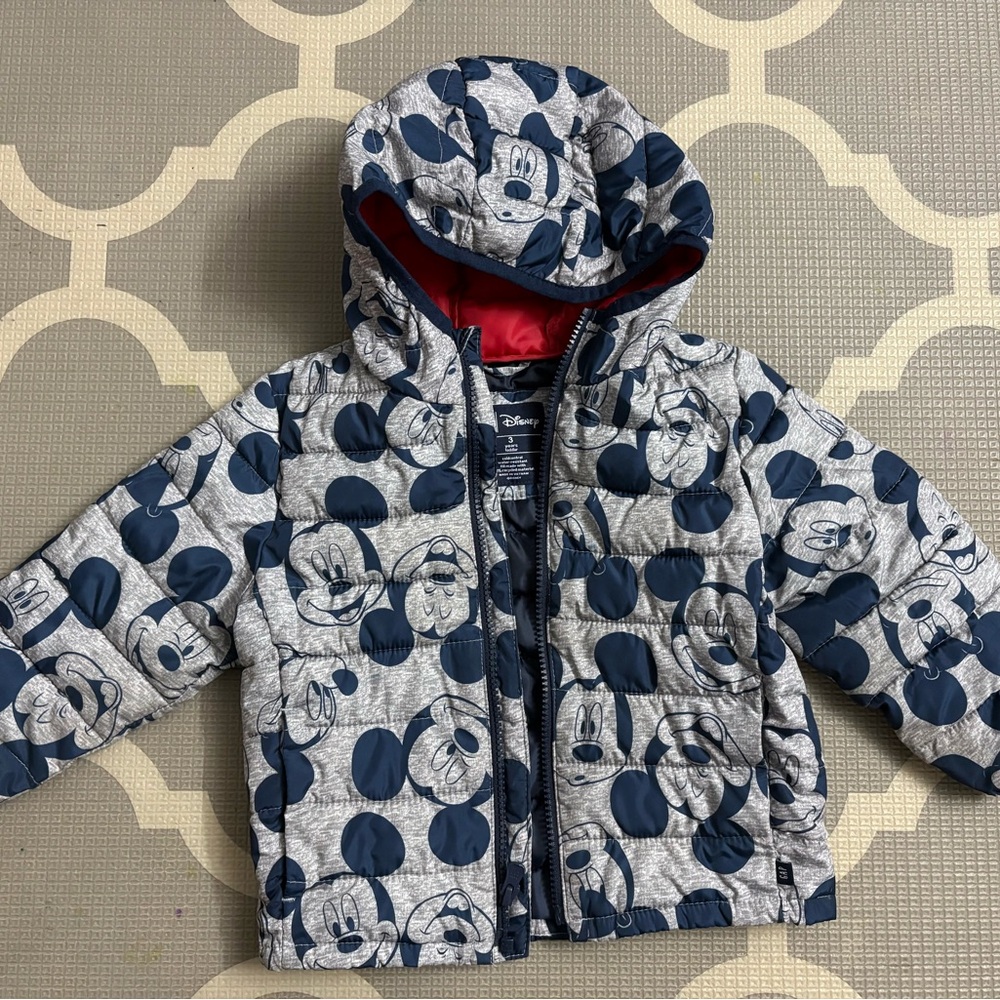 Disney Mickey Mouse Blue and Gray Jacket